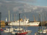 [Penzance Harbour, with the Scillonian, Evening]